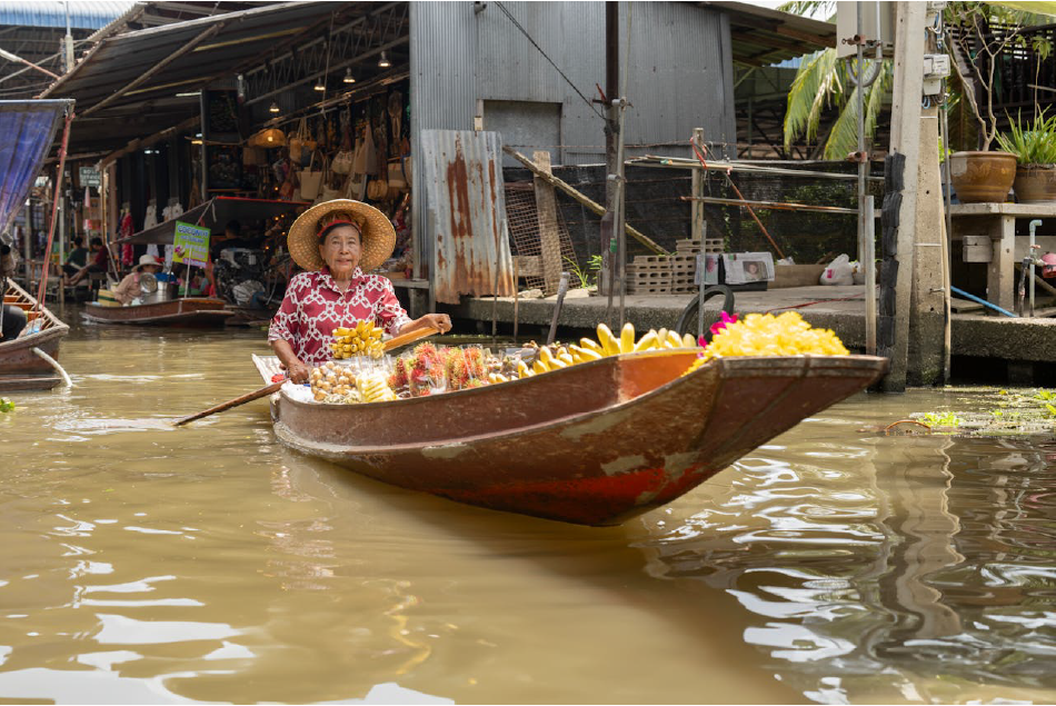 Mercado Flotante, Bangkok
