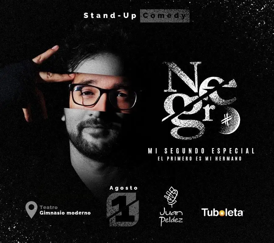 Juan Peláez en “Negro” – Stand-up comedy