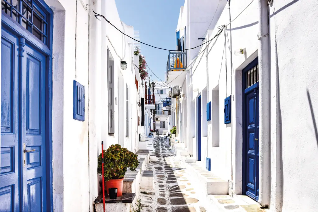 Calles de Mykonos