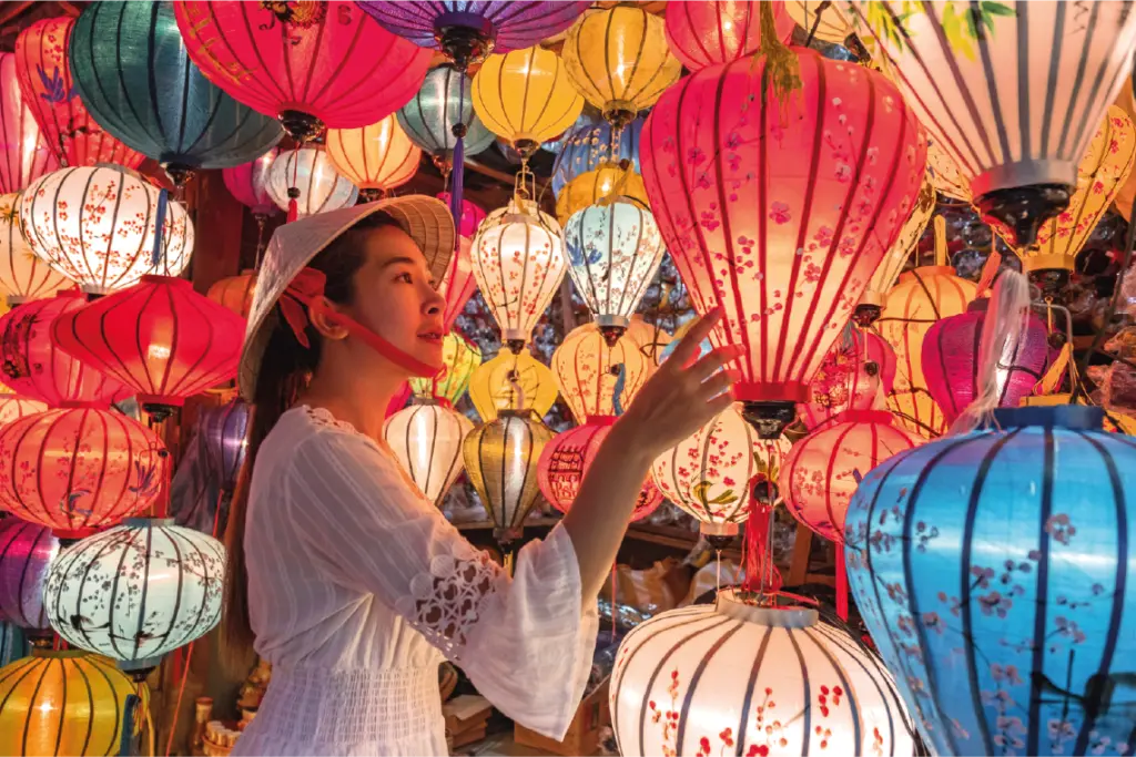Hoi An iluminado con faroles