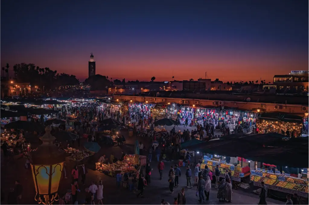 Jemaa el-Fna de noche