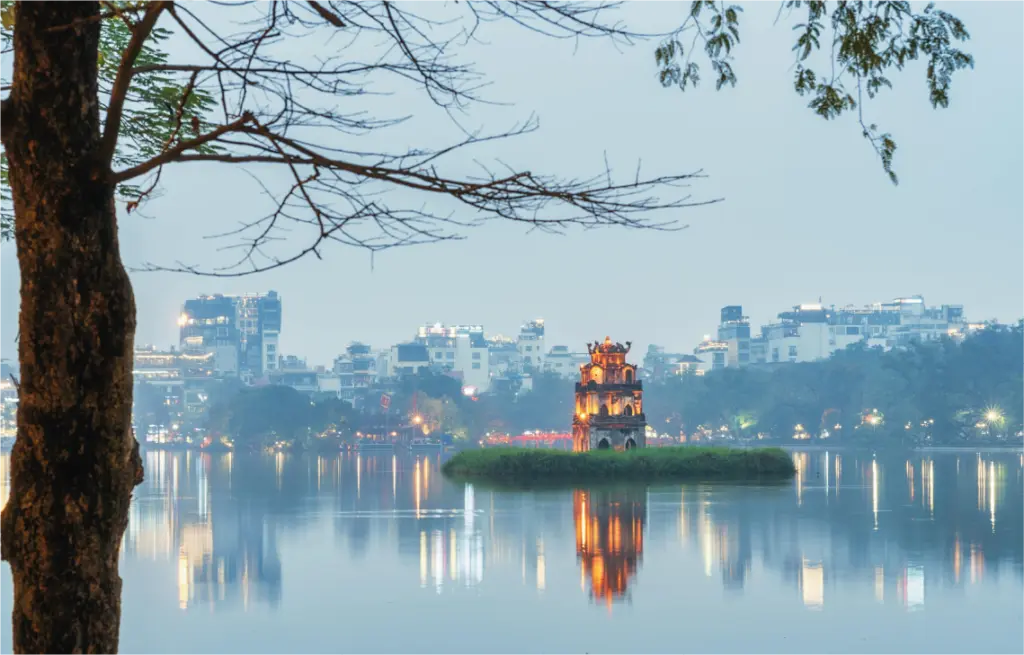 Lago Hoan Kiem en Hanói