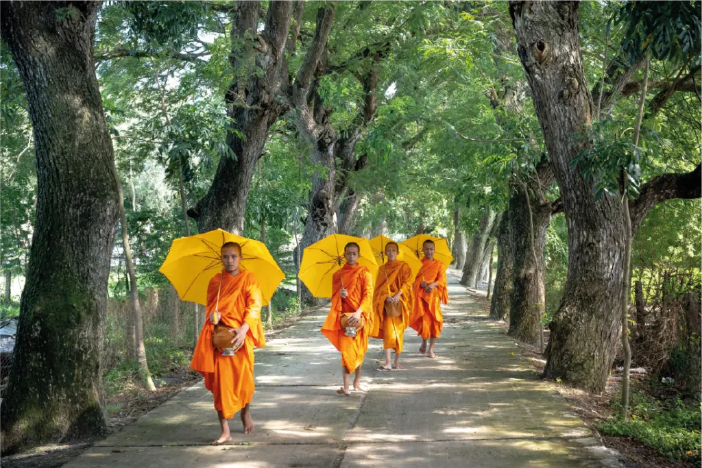 Monjes en Luang Prabang