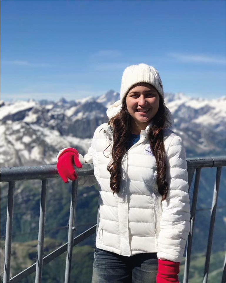 Niña en Monte Titlis