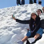 Niñas en la nieve, Monte Titlis