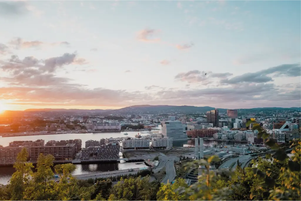 Vista panorámica de Oslo