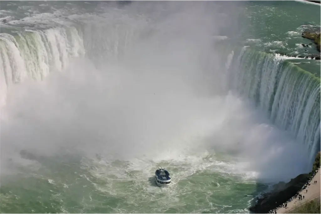 Barco frente a las Cataratas